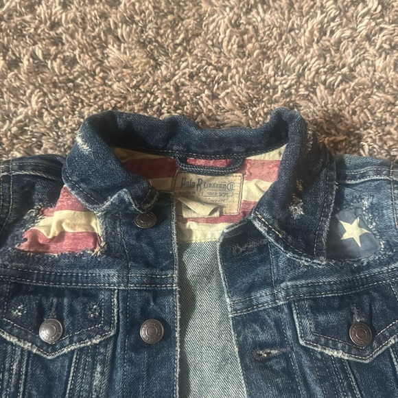 Polo R. Lauren American flag Jean jacket. Size 3T - Picture 2 of 4